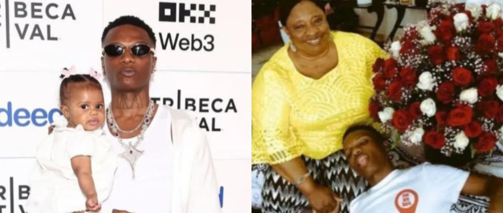“God Gave Me a Daughter That Looks Just Like My Mom” – Wizkid Gets Emotional on Stage