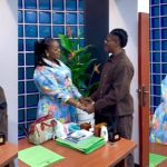 Eniola Badmus Praises Reekado Banks During Courtesy Visit